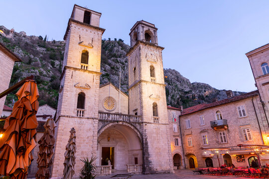 The Cathedral of Saint Tryphon in Kotor is one of two Roman Catholic cathedrals in Montenegro