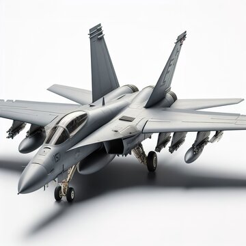 Fighter jet aircraft military modern concept 3d render illustration toy isolated