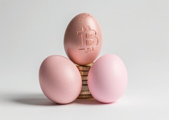 Easter Celebration with Bitcoin Flair. Happy Easter!