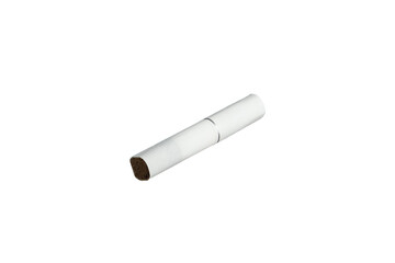 Tobacco stick on a white background.
Heated tobacco product.