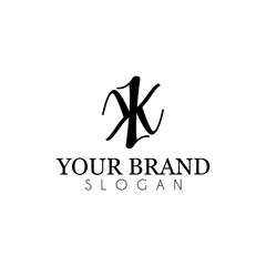 K Latter Logo Template vector Abstract Monogram Symbol

