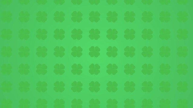 Pattern of green trees moving from left to right on a green background