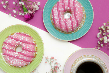 Pink donuts - Fat Thursday.