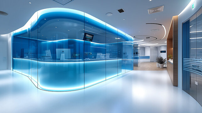 Modern high-end medical health center, high-end clinic consultory, administration