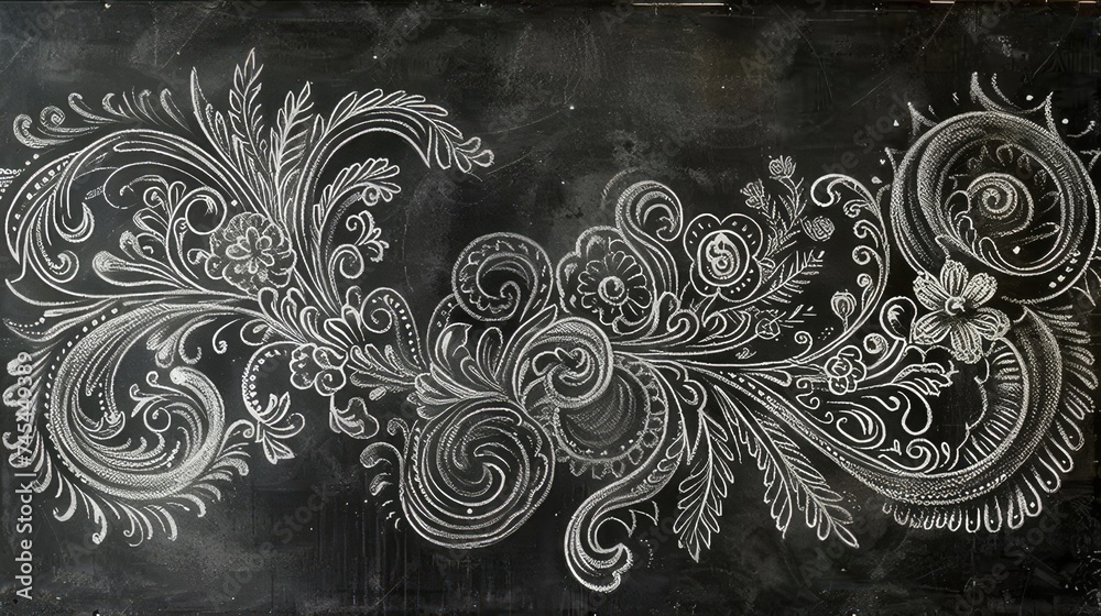 Wall mural chalkboard art supplies-themed images highlight the importance of quality materials and proper techn