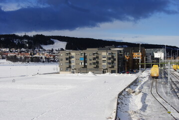 Obraz premium ski resort in the Östersund.