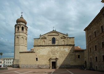 Fototapeta premium Cathedral at Oristano, Sardinia, Italy