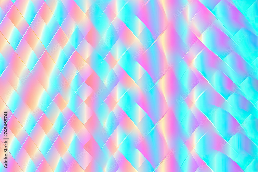 Aufkleber A lively and colorful abstract background featuring a dynamic diagonal pattern in various hues