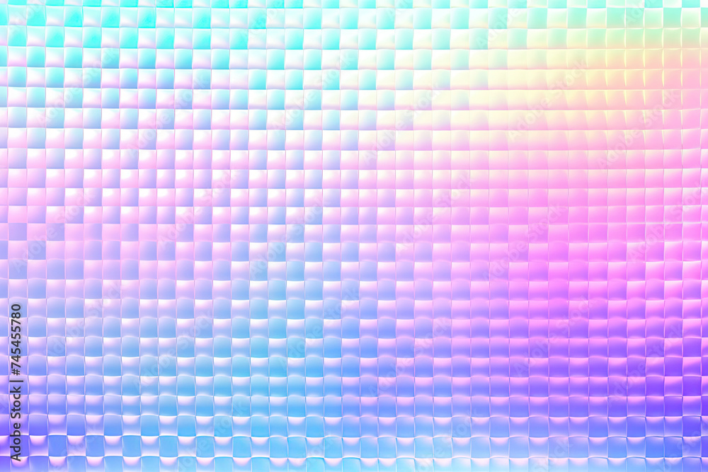 Poster A vibrant multicolored background featuring an array of squares in various sizes and colors creating a dynamic and abstract pattern