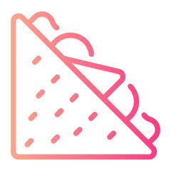 breakfast gradient icon