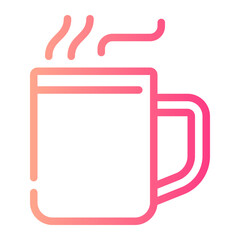 coffee cup gradient icon