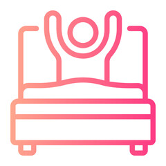 wake up gradient icon