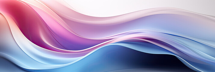 Fototapeta premium A dynamic white and blue background filled with flowing wavy lines in a soothing and artistic presentation