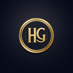 Modern and Sophisticated HG Business Logo Design - A Blend of Class, Creativity, and Corporate Identity