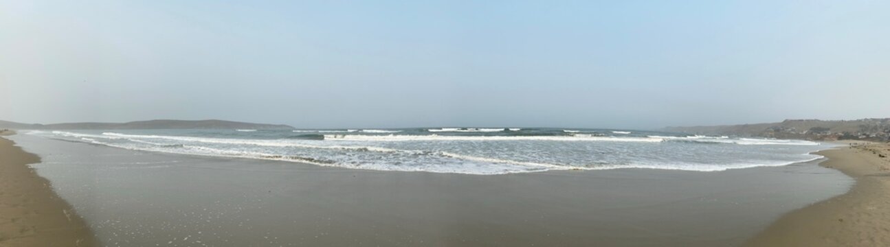 Northern California Beach on a hazy summer day.