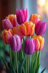 Fototapeta premium flowers in full bloom, creating a captivating and joyful display