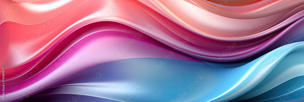 Aufkleber ibrant dynamic background with colorful waves flowing gracefully