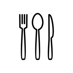 spoon and fork icon vector. spoon, fork and knife icon vector. restaurant icon
