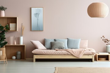 Pastel Paradise: Japanese-Inspired Bedroom Ideas with Cushioned Floor Seating