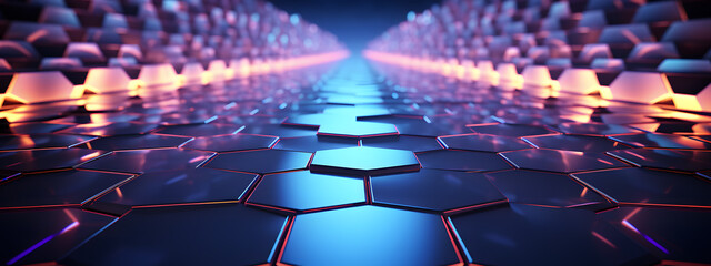 Fototapeta premium 3D Geometric Art, A Simple and Elegant Abstract Background