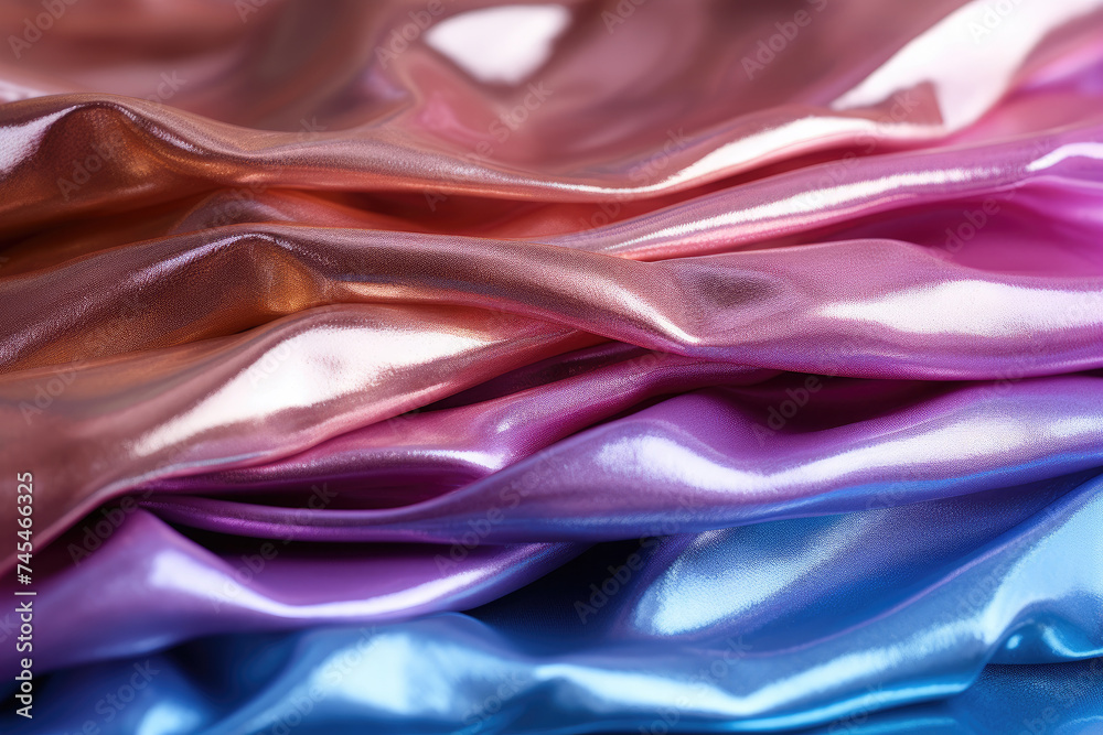 Aufkleber shiny fabric as it reflects light, creating a mesmerizing play of colors and textures