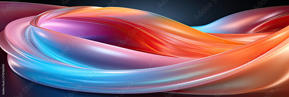 Poster vividly colored object set against a stark black backdrop, showcasing a captivating display of color and contrast
