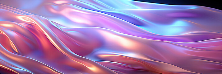 Fototapeta premium smooth, flowing silk fabric with rich colors cascading in gentle waves and ripples