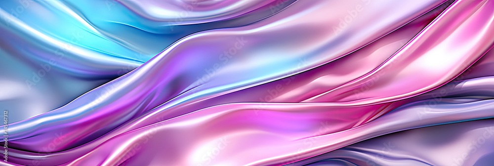 Fototapete a close-up view of vibrant, multicolored fabric featuring a mesmerizing array of hues and patterns