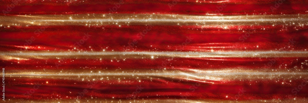 Fototapete a vivid close-up of a rich red and shimmering gold background, creating a dynamic and intense visual