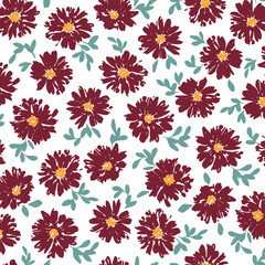 Fototapeta na wymiar Cute floral pattern perfect for textile design,