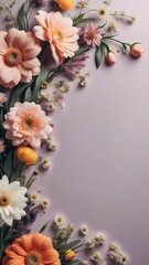Floral background for product