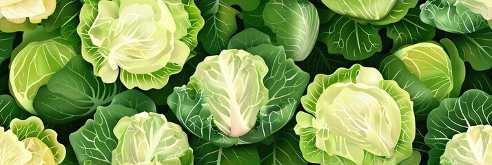 Fototapeta premium cute cabbage background