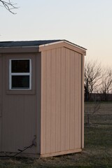 Storage Shed in a Yard