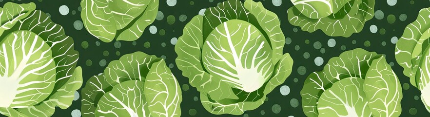 Fototapeta premium cute cabbage background