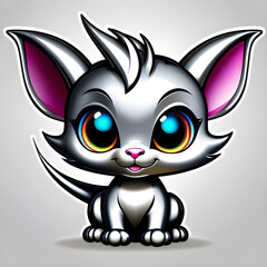 Fototapeta premium Captivating the Charm: Exploring the Expressive World of Adorable Baby Dragons.(Generative AI)