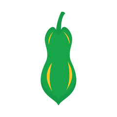 papaya icon vector element for comic template