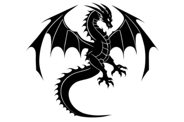 dragon tattoo, transparent PNG background