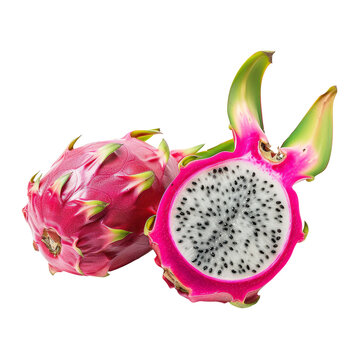 AI Generated Image: Dragon Fruit (Pitaya) with Transparent Background