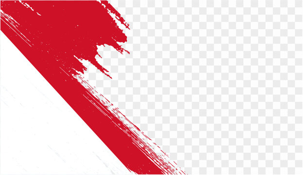Monaco flag with brush paint textured isolated  on png or transparent background. vector illustration