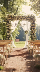 Rustic Elegance: An Enchanting Outdoor Wedding Amidst Nature's Splendor