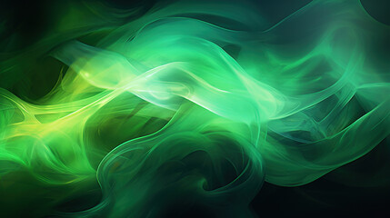 abstract green smoke background, transparent green smoke abstract background can used for wallpaper, banner, backdrop, etc
