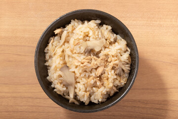 舞茸とツナの炊き込みご飯
