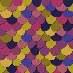Mermaid / Fish Scale Vector Pattern © Soksan Ink