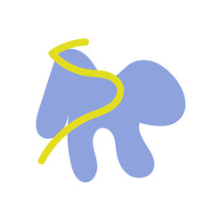 Abstract shapes vector decor