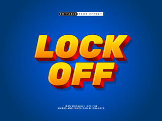 lock off editable text effect