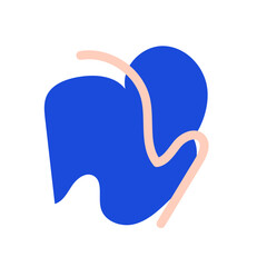 Abstract shapes vector decor