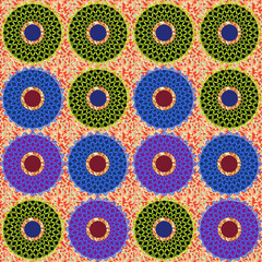 Bunte Musterdesigns f&uuml;r Kleidungen, Tuchformen und diverse andere Dekorationen