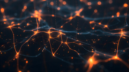 Luminous Neural Network Abstract Visualization