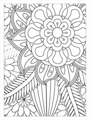 Best Zen tangle Flower Coloring-Pages for Adult And Kids.