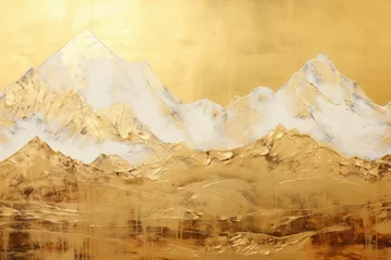 Acrylglas Duschewand mit Foto Denali Wild Mountain landscape. Scenic tourism adventure. Generate Ai
